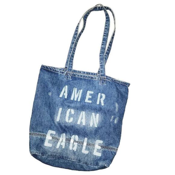 American Eagle Women Handbags, AEO Denim Multi Use Tote Bag - Picture 1 of 9